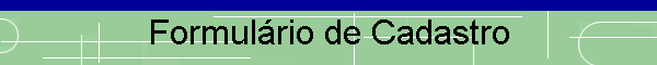 Formul�rio de Cadastro
